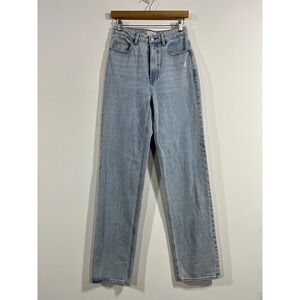 PacSun Streetwear High Waisted Straight Leg Jeans Light Wash Denim Womens 26